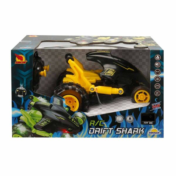 Drift Shark Işıklı 360 Derece Dönen USB Şarjlı Uzaktan Kumandalı Araba