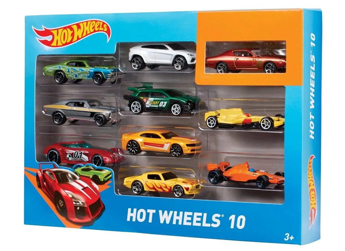 Mattel Hot Wheels 10'lu Araba Seti 54886