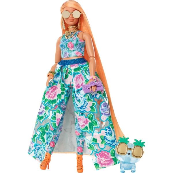 Barbie Extra Fancy - Çiçekli Kostümlü Bebek
