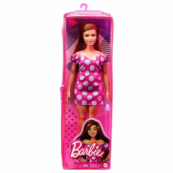 Barbie Fashionistas Pembe-Mor Renkli Elbiseli