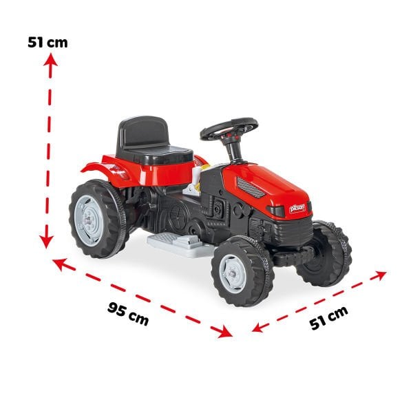Active 6V Akülü Traktör Kırmızı