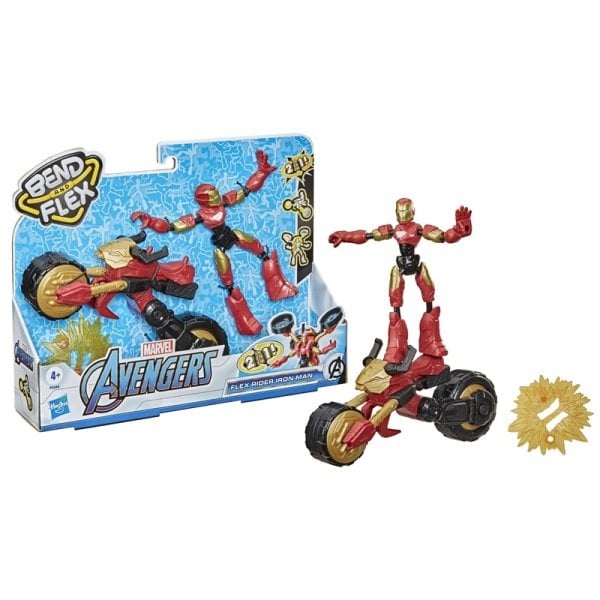 Avengers Bend & Flex Iron Man ve Motosikleti