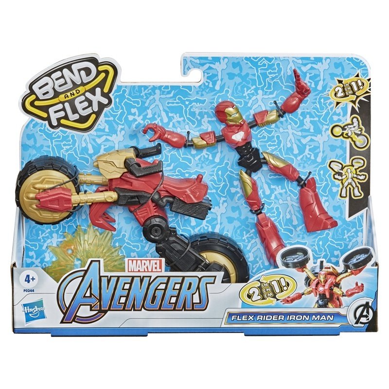 Avengers Bend & Flex Iron Man ve Motosikleti