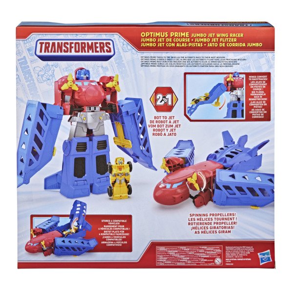 Transformers Rescue Bots Optimus Prime Jumbo Jet Yarışçısı