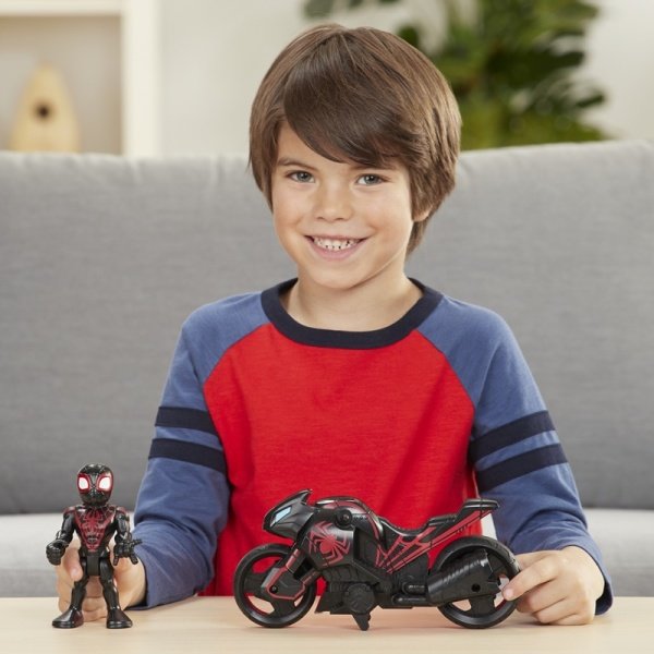 Marvel Super Hero Adventures - Kid Arachnid Mega Mini Figür ve Motosikleti