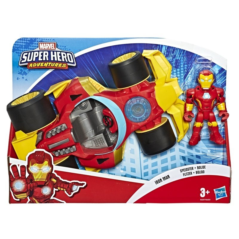 Marvel Super Hero Adventures - Iron Man Mega Mini Figür ve Araç