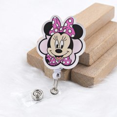 Minnie Mouse Pembe Puantiyeli Yoyo Kartlık