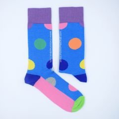 Renkli Daireler Desenli Çorap