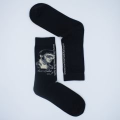 Elvis Presley Desenli Siyah Renkli Çorap