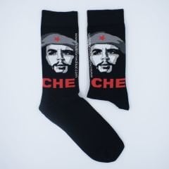 Che Guevara Desenli Siyah Renkli Çorap