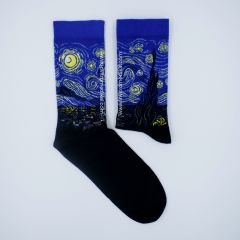 Yıldızlı Gece Van Gogh Desenli Çorap