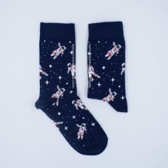 Uzay Astronot Desenli Çorap