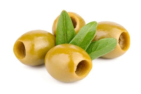 زيتون أخضر منزوع النوى