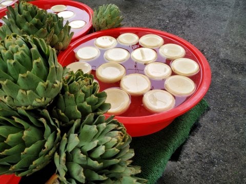 Schüssel Artischocke