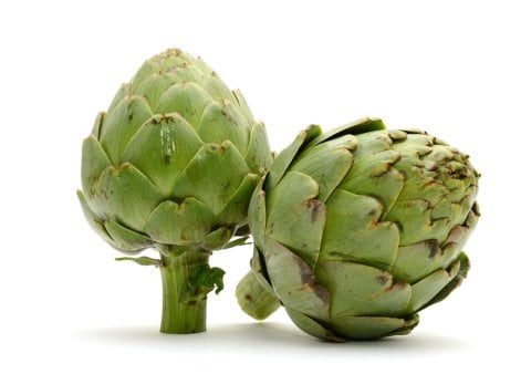 Leafy Unpeeled Artichoke