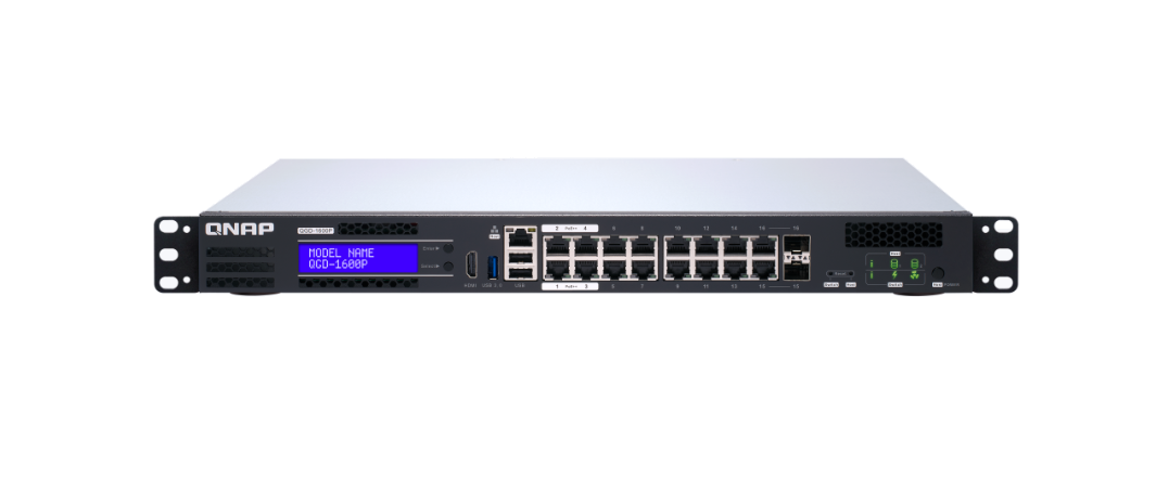QNAP QGD-1600P-4G Web Yönetimli Switch