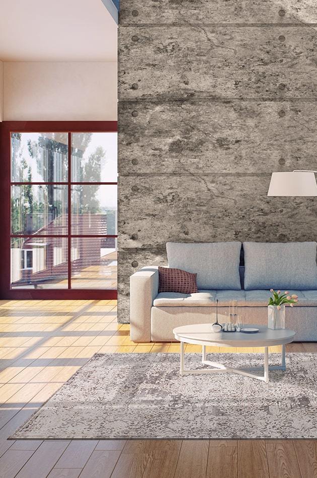 Bahariye Intense 8897 R Grı - Sarı Beyaz El Dugumlu