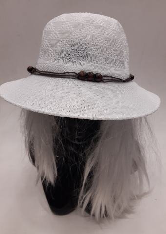 Beyaz  Hasır   Şapka