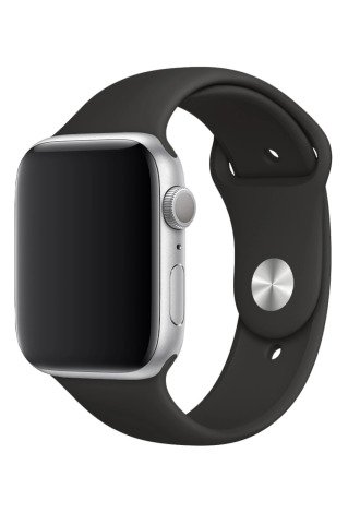 Apple Watch Uyumlu Silikon Kordon Siyah