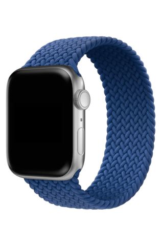 Apple Watch Uyumlu Örgü Loop Kordon İndigo Mavi