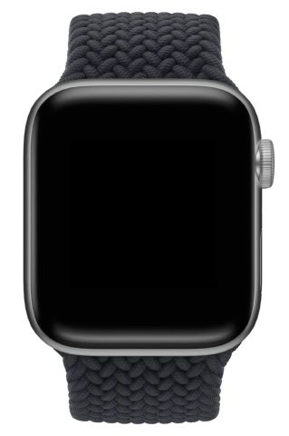 Apple Watch Uyumlu Örgü Loop Kordon Siyah