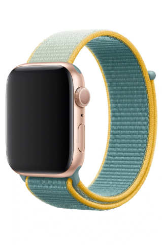 Apple Watch Uyumlu Hasır Örgü Kordon Zeytuni