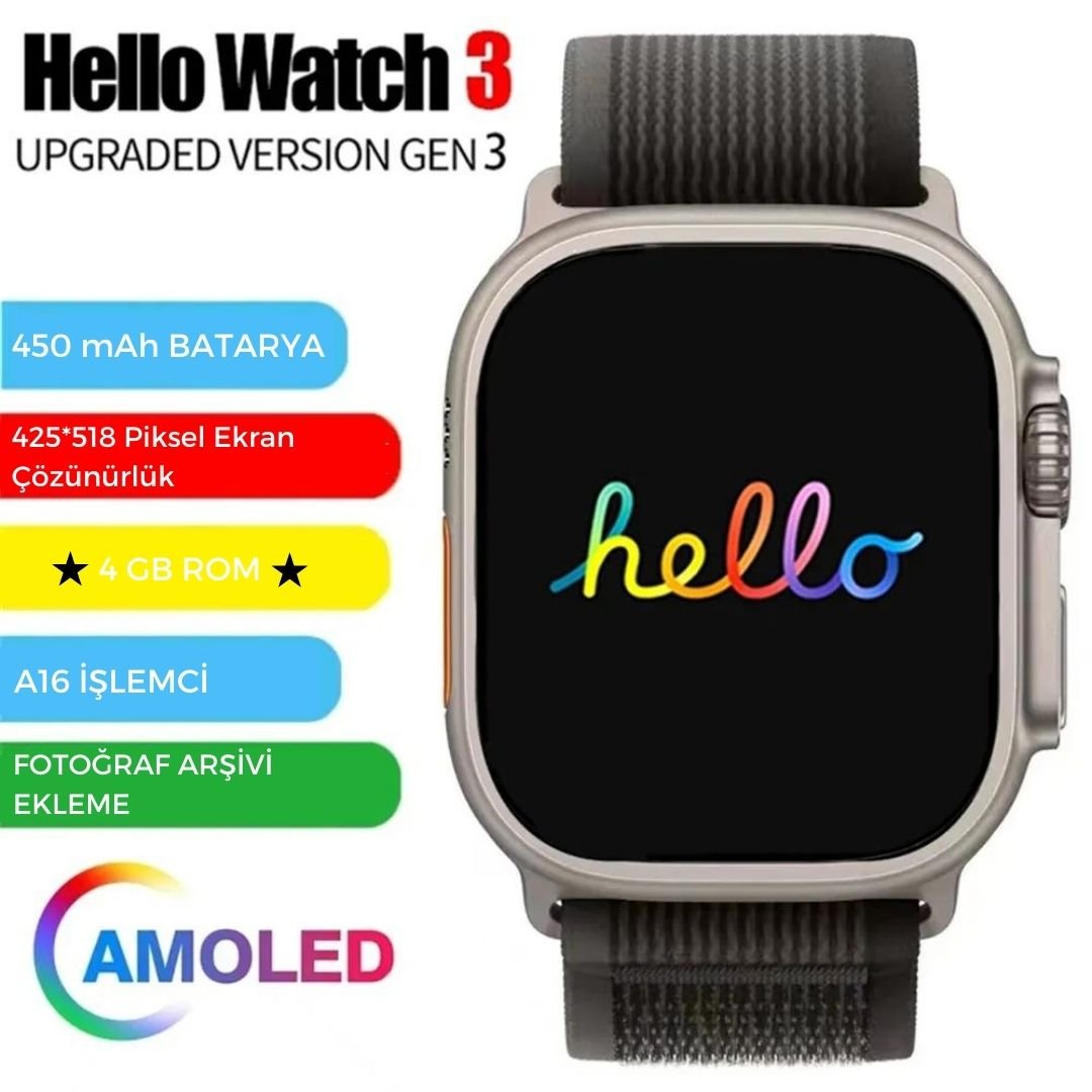 JS Hello Watch 3+ (HW進化版2024年最新型) - 時計