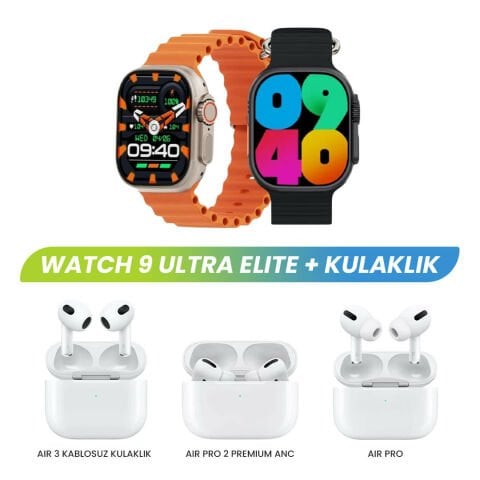 Watch 9 Ultra Elite + Kulaklık