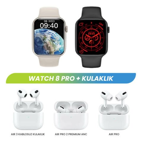 Watch 8 Pro + Kulaklık