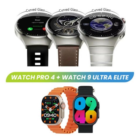 Watch 4 Pro + Watch 9 Ultra Elite