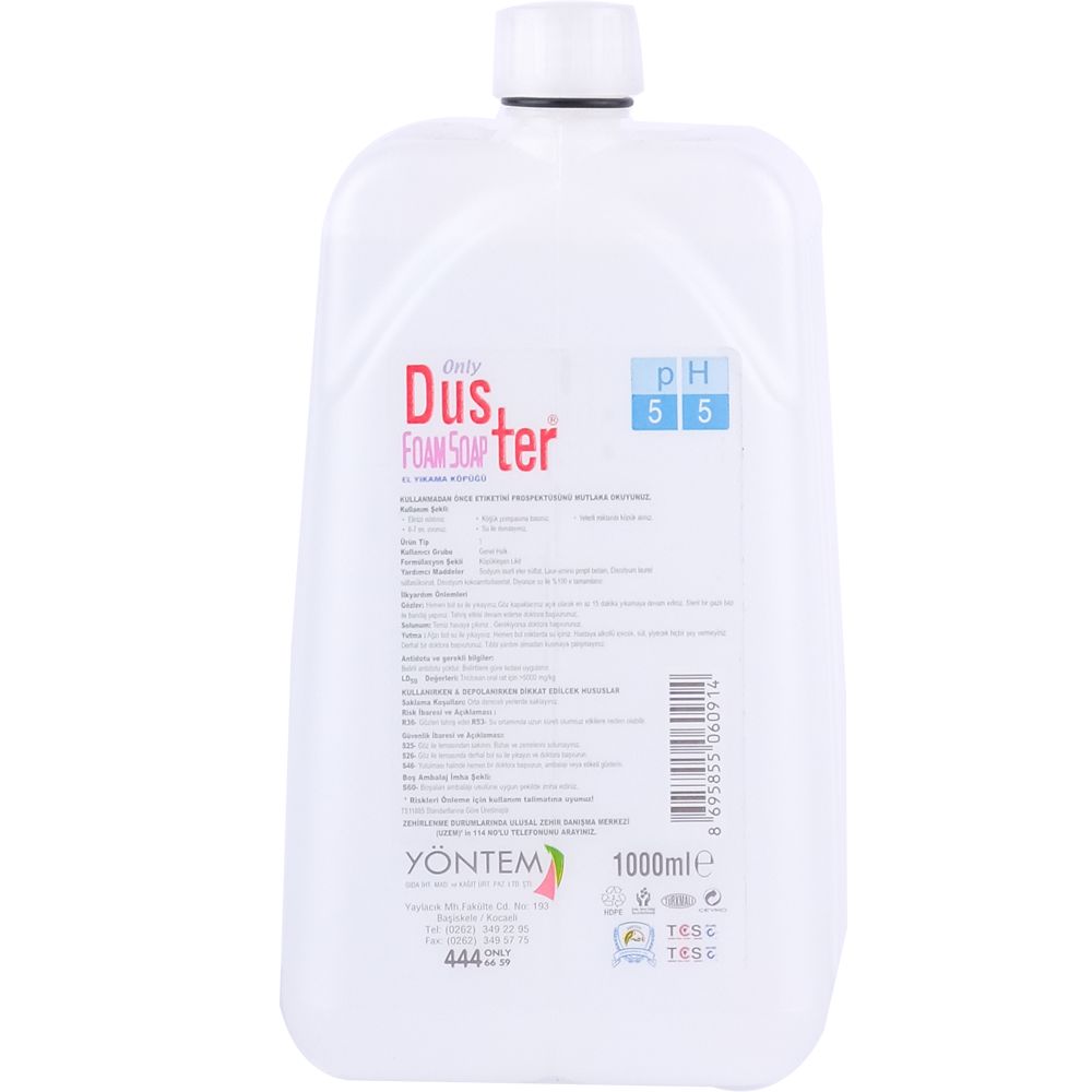 Only Duster Hijyenik Kokulu Köpük Sabun 1 Lt