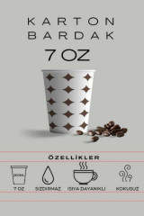 Hijyen Kapında 7 Oz Karton Bardak 3.000 Adet