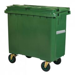 660 LT Tekerlekli Yeşil Çöp Konteynerı