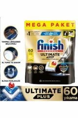 Finish Ultimate Plus Hepsi Bir Arada 60 Kapsül Lemon Bulaşık Makinesi Deterjanı Tableti