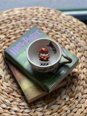 Ron Weasley Kabartmalı 3D Seramik Kahve Kupası - Harry Potter Hayranları için Özel Tasarım