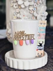 El Yapımı İsimli Nail Masterlara  Özel Figürlü Fincan