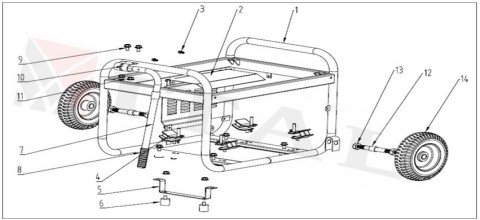 ITL-TEKERLEK MİLİ VE SOMUNU ORAC 3800 JENERATÖR