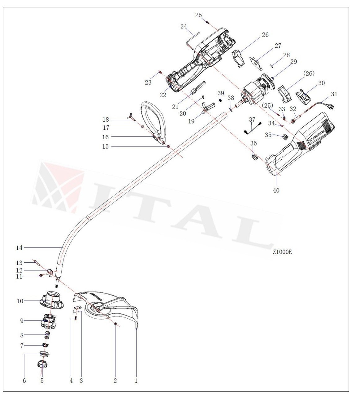 ITL-TETİKYAYI HZ1000 ELEKTRİKLİ TIRPAN