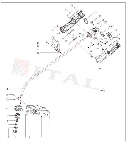 ITL-TETİKYAYI HZ1000 ELEKTRİKLİ TIRPAN