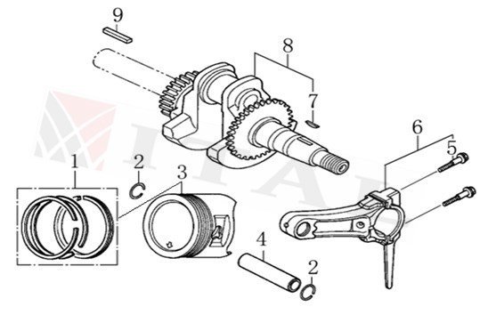 ITL-KRANK KAMASI LC300/G340/G390F VOLANT TARAFI