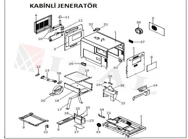 ITL-EGZOZ HYUNDAI 7500 KABİNLİ JEN.KOMPLE