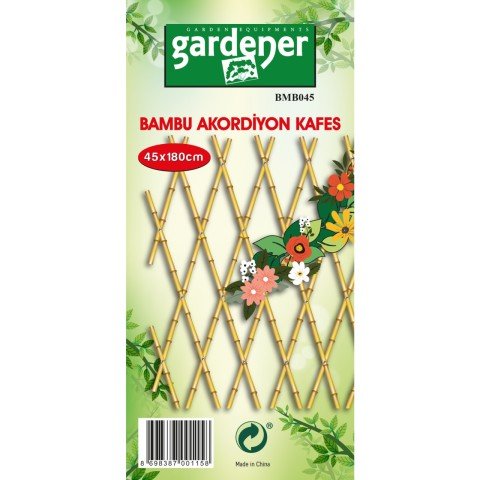 Gardener BMB045 Bambu Akordeon Kafes - 45 cm X 180 cm