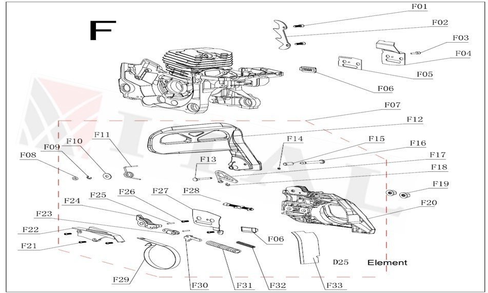 ITL-YAN KAPAK KOMPLE ITAL TESTERE 540