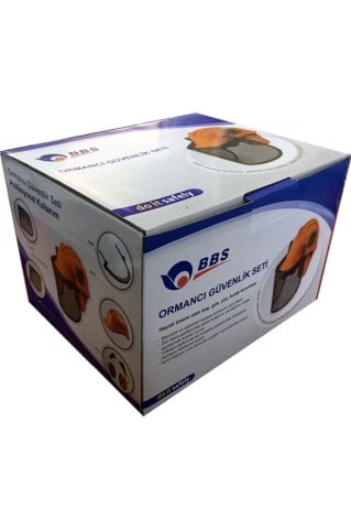 BBS - B204 Kask Seti Kulaklıklı Ormancı Güvenlik Seti | Baret (Kask)+Kulaklık+Siperlik 