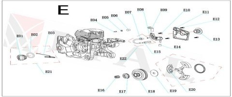 ITL-ZİNCİR DİŞLİSİ ÇİN 52cc TÜM MODELLER (RİM YOK)