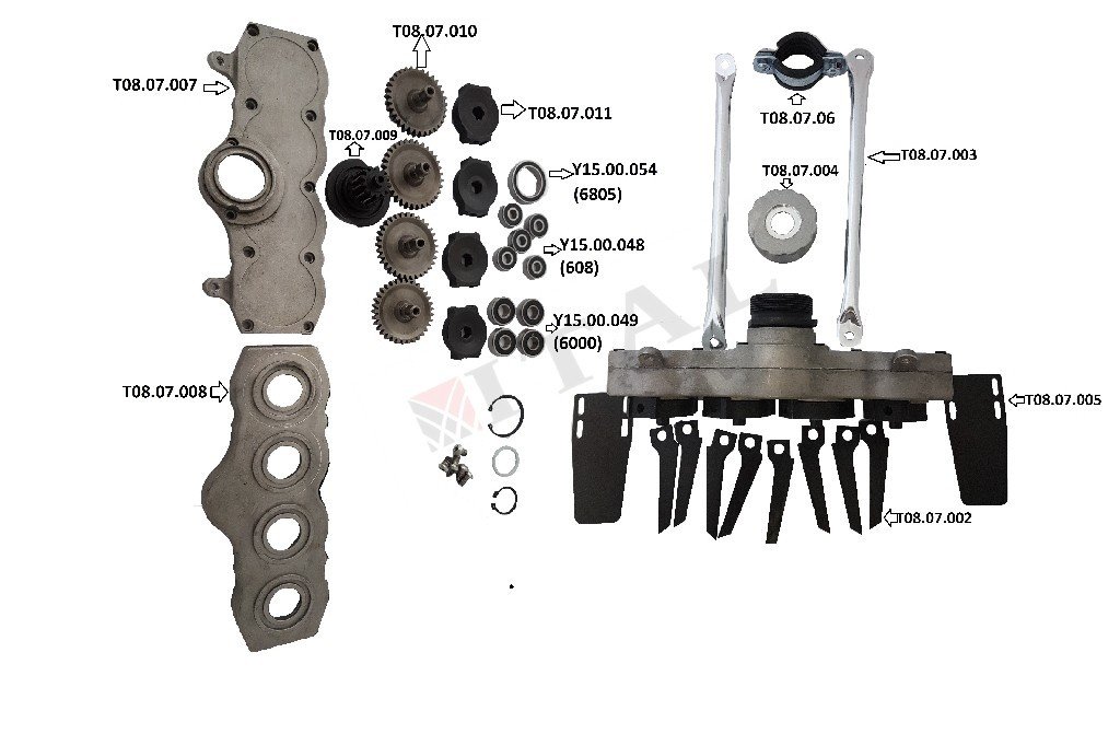 ITL-DİŞLİ KUTUSU ALT KAPAK TIRPAN ÇAPALAMA APARATI E.M