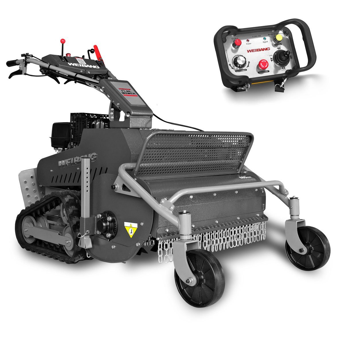 VELOCITY 68 TFP PALETLİ ÇALI VE YABANİ OT BİÇME MAKİNESİ KUMANDALI BRILLIANT GT1300PE WEIBANG