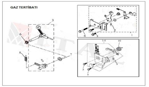 ITL-GAZ KOLU KALIN YAY DİZEL JENERATÖR 170/178/186