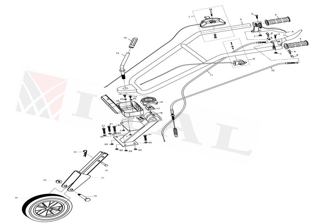 ITL-ÇAPA GAZ KOLU TERTİBATI LC900 KOMPLE