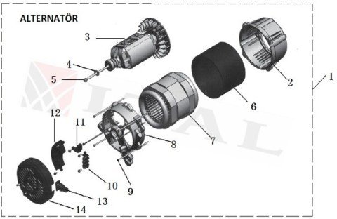 ITL-ROTOR DHY7500LEK-3 TRİFAZE